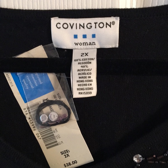 NWT Covington’s women’s 2X  long sleeve sweater - Picture 3 of 5